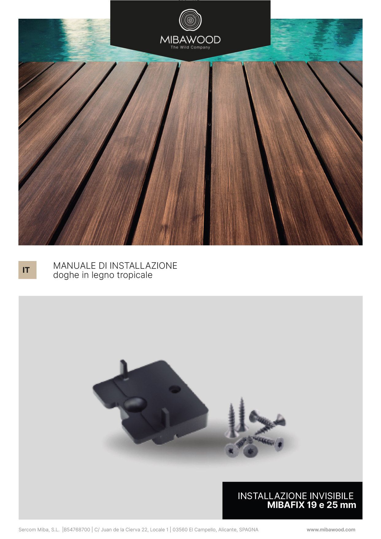 Kobel Group Kobel Manuale installazione Mibawood MIBAFIX copertina